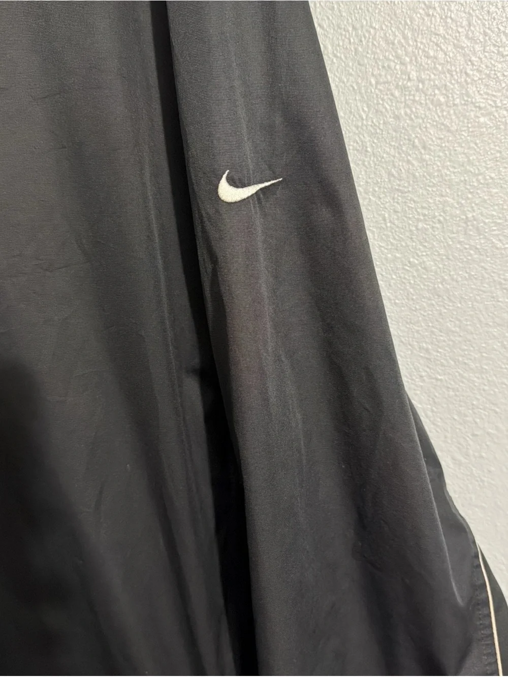Nike Golf Black V Neck Size XL Windbreaker Jacket Pullover Large Rain Jacket